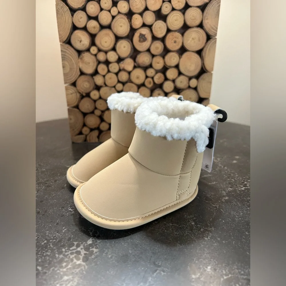 Carter's | Child of Mine Infant Girl Tan Faux Fur Boots